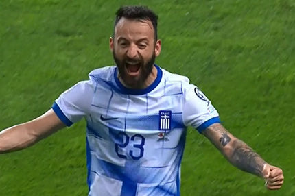 Γιβραλτάρ – Ελλάδα: Ο Σιώπης σκόραρε με βολίδα εκτός περιοχής και πέτυχε το πρώτο γκολ με τα γαλανόλευκα