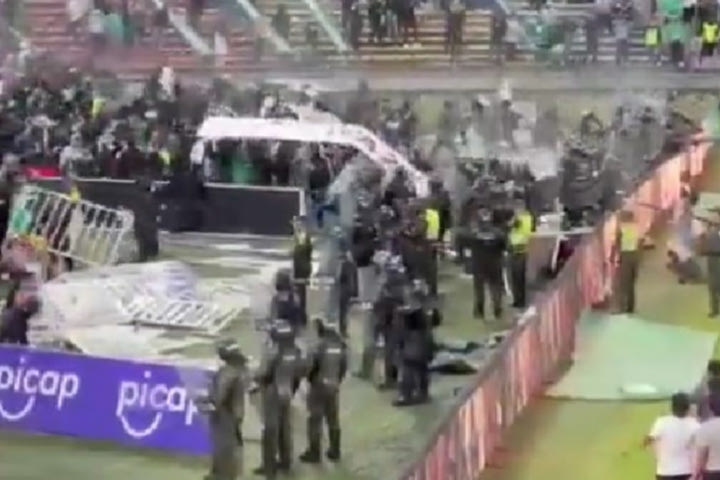 Αιματοβαμμένα επεισόδια πριν από το clasico της Κολομβίας, τουλάχιστον 89 οι τραυματίες