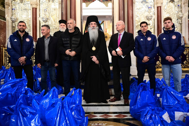 Ολυμπιακός: Στηρίζει έμπρακτα την Ιερά Μητρόπολη Πειραιώς