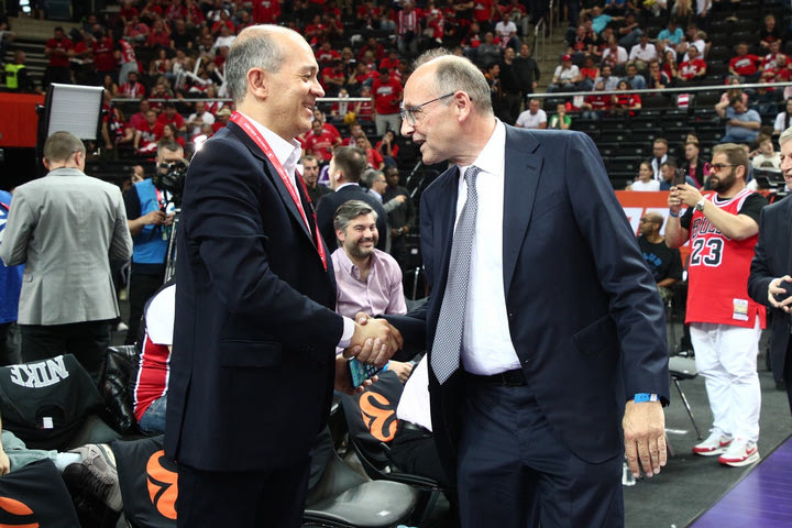 Final Four 2023, Ολυμπιακός – Ρεάλ Μαδρίτης: Ο Βαγγέλης Λιόλιος στις court seats της Ζαλγκίριο Αρένα για τον τελικό
