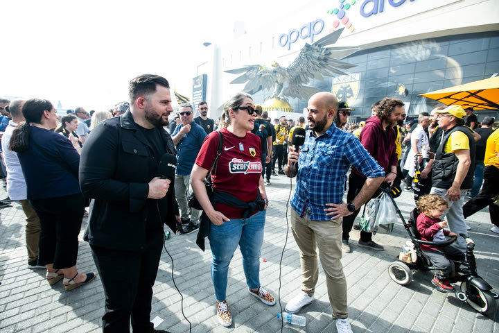 Κιτρινόμαυρη πλημμύρα στη Νέα Φιλαδέλφεια και την OPAP Arena για τη φιέστα τίτλου της ΑΕΚ