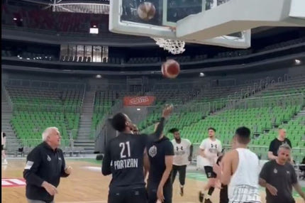 Παρτίζαν: Ο Ομπράντοβιτς έκανε σουτάκια μαζί με τους παίκτες του