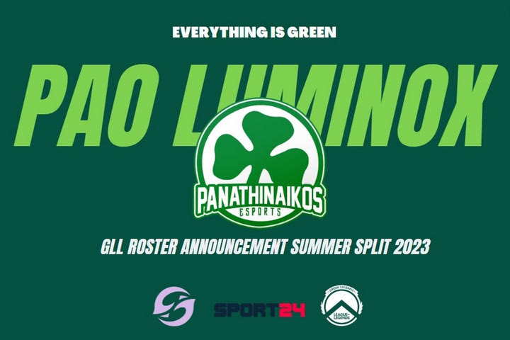 H ομάδα του PAO Luminox για το Greek Legends Summer split 2023