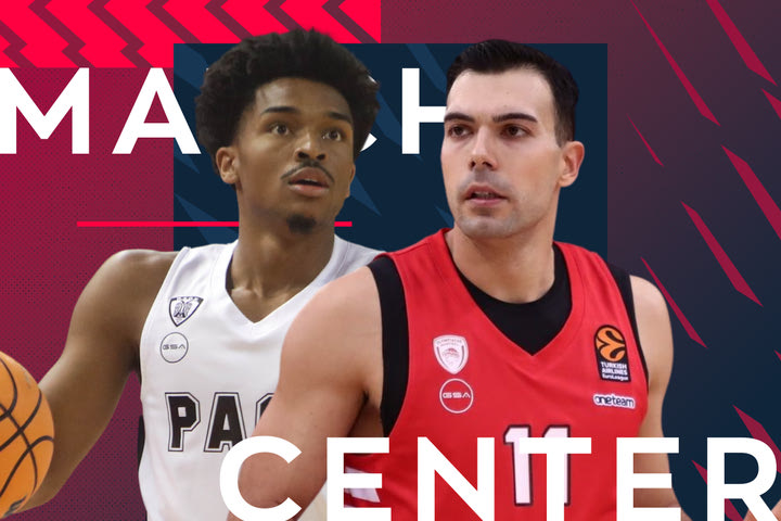 LIVE ΠΑΟΚ – Ολυμπιακός, το Game 2 της σειράς για τα ημιτελικά της Basket League