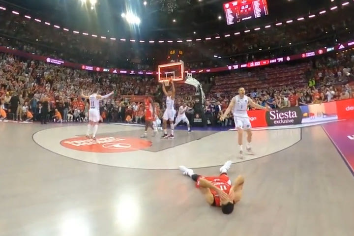 Final Four 2023, Ολυμπιακός – Ρεάλ: Το δραματικό φινάλε και η απόγνωση του Σλούκα μέσα από την κάμερα των διαιτητών