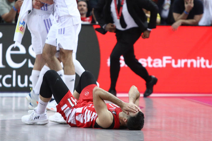Final Four 2023, Ολυμπιακός – Ρεάλ Μαδρίτης: Η αντίδραση του Σλούκα μετά το χαμένο σουτ στην εκπνοή