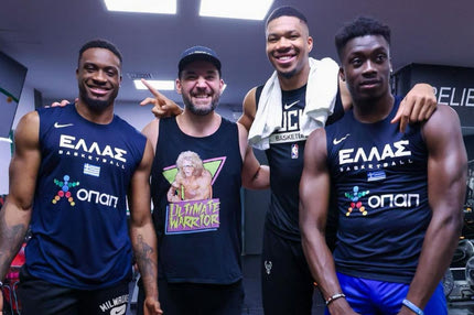 Oι Αντετοκούνμπο γυμνάστηκαν στο ΟΑΚΑ μαζί με τον σύζυγο της Σερίνα Γουίλιαμς