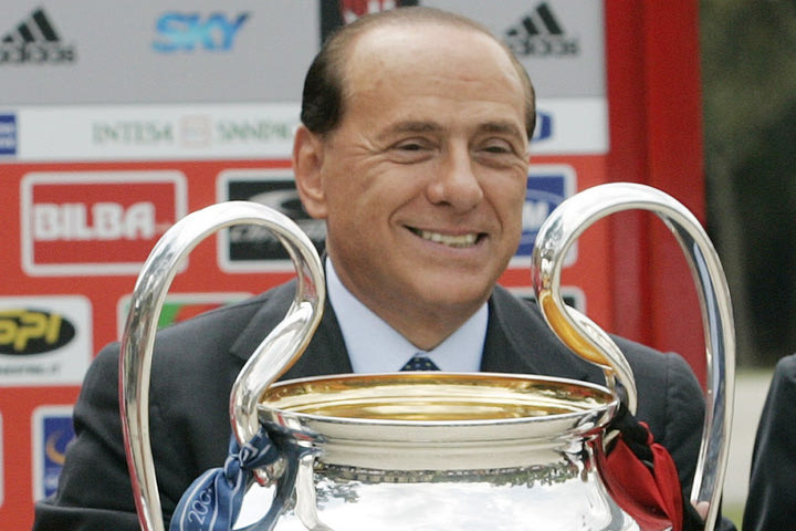 Σίλβιο Μπερλουσκόνι: Τα τρόπαια που κατέκτησε με τη Μίλαν