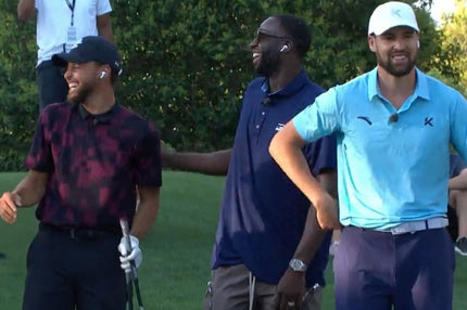 Ο Κλέι Τόμπσον πέτυχε θεατή με το μπαλάκι του γκολφ και ο Στεφ Κάρι ξέσπασε σε γέλια