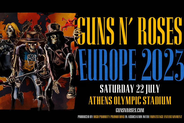 Guns N’ Roses: Η συναυλία του ροκ συγκροτήματος στην Αθήνα