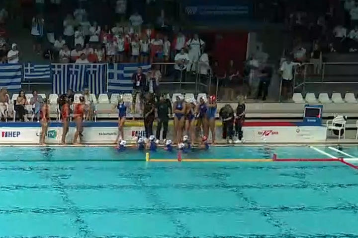 Ελλάδα – Ισπανία 4-10: Ασημένια η Εθνική πόλο κορασίδων στο ευρωπαϊκό