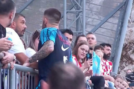 Επεισόδιο μεταξύ Λιβάγια και οπαδών στην προπόνηση της εθνικής Κροατίας, όρμηξε στην εξέδρα