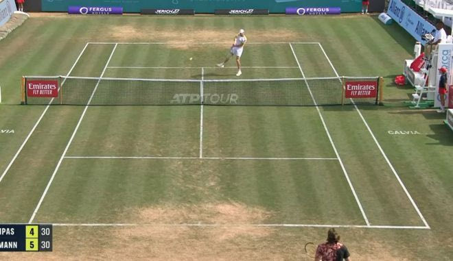 Το set point του Χάνφμαν στον Τσιτσιπά