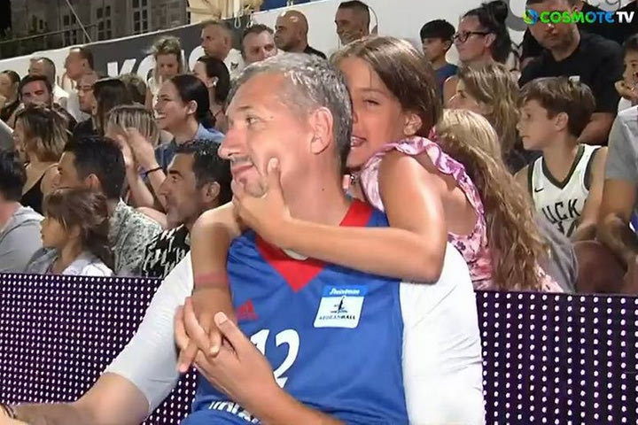 Stoiximan Aegeanball Festival: Η τρυφερή αγκαλιά του Διαμαντίδη με την κόρη του
