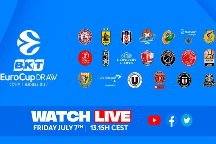 LIVE Streaming η κλήρωση του EuroCup 2023/24, μαθαίνει ευρωπαϊκούς αντιπάλους ο Άρης