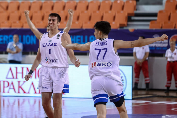 Ελλάδα – Ισλανδία 83-75: Στους “8” του Ευρωπαϊκού U20 η Εθνική Νέων με εξαιρετικό β’ ημίχρονο και επιθετική πολυφωνία
