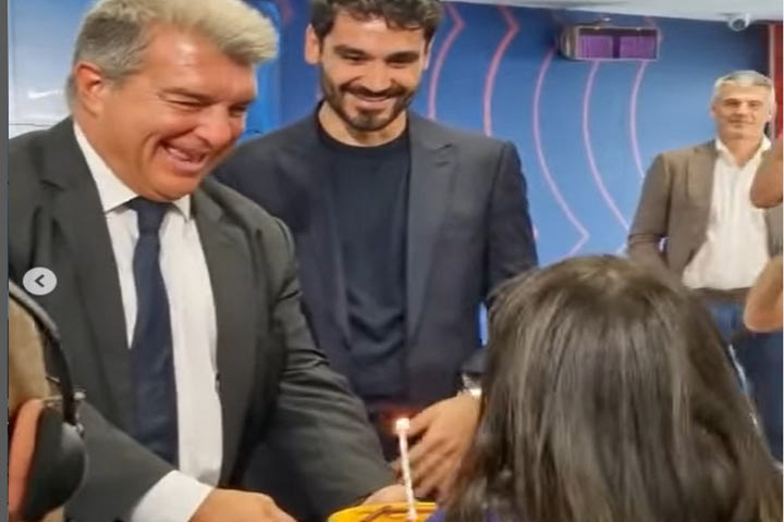 Λαπόρτα: Υπέροχη χειρονομία στη σύζυγο του Γκιντογκάν για τα γενέθλιά της