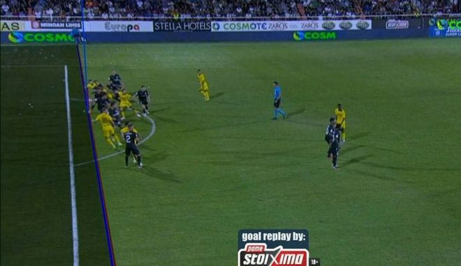 Ο Φαμπιάνο ισοφάρισε σε 2-2 για τον Άρη, με το VAR να μετράει το γκολ