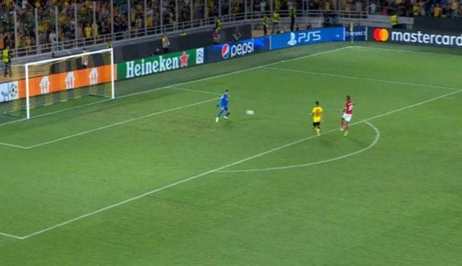 Ο Μπαλικουισά έκανε το ΑΕΚ – Αντβέρπ 1-2