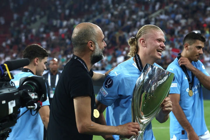 Η Μάντσεστερ Σίτι προπονήθηκε στον Ρέντη μετά την κατάκτηση του Super Cup