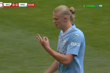 Μάντσεστερ Σίτι – Άρσεναλ: Ο Χάαλαντ απάντησε με τρία δάχτυλα στις αποδοκιμασίες των οπαδών των κανονιέρηδων