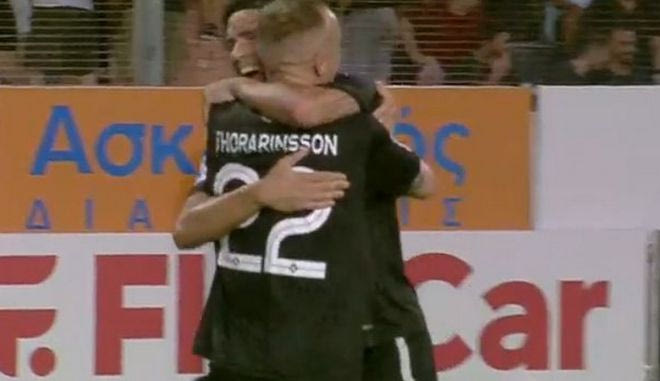 Ο Τοράρινσον με πλασέ έκανε το 2-0 για τον ΟΦΗ απέναντι στον Άρη
