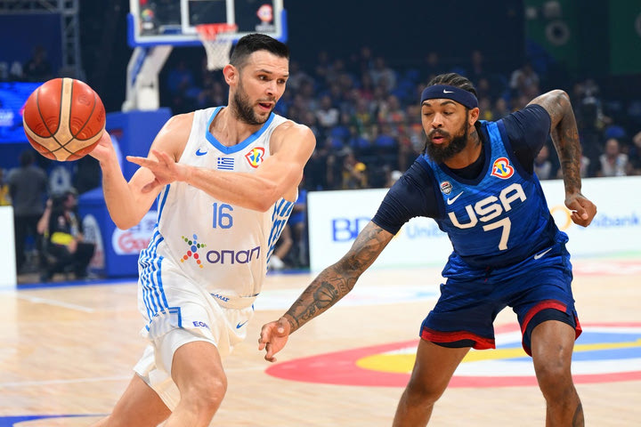 MundoBasket 2023, Εθνική Ανδρών: Η βαθμολογία στον όμιλο της Ελλάδας μετά την ήττα από τις ΗΠΑ