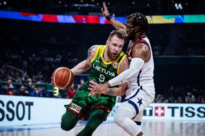 MundoBasket 2023, ΗΠΑ – Λιθουανία: Τα highlights από την απίθανη νίκη της ομάδας του Μακσβίτις