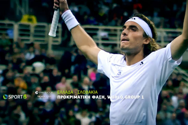 Στην COSMOTE TV οι αγώνες Ελλάδα-Σλοβακία για το Davis Cup
