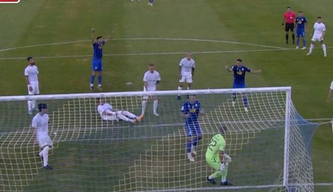 Το 2-2 της Λαμίας με αυτογκόλ του Ανδρέα Καρώ στο 74′