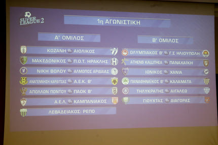 Super League 2: Η κλήρωση και το αναλυτικό πρόγραμμα σε Α’ και Β’ όμιλο