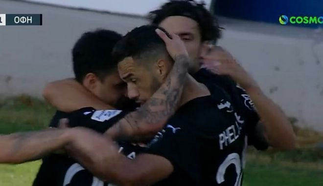 Ο Φελίπε νίκησε τον Καπίνο για το 1-1 του ΟΦΗ κόντρα στον Παναιτωλικό