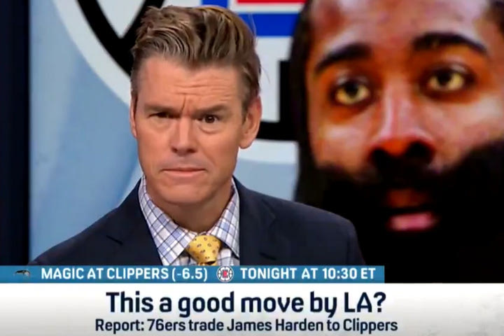 Απαράδεκτος Κρις Μπρουσάρντ, χαρακτήρισε “καθυστερημένο” τον Τζέιμς Χάρντεν σε ζωντανή εκπομπή