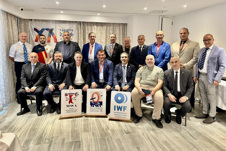 Ο Πύρρος Δήμας, Πρόεδρος της Μεσογειακής Συνομοσπονδίας άρσης βαρών