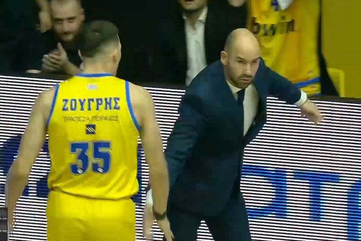 Περιστέρι bwin – Παναθηναϊκός: Οι σφιγμένες γροθιές και τα συγχαρητήρια του Σπανούλη στον Ζούγρη για την εξαιρετική άμυνα στο Λεσόρ