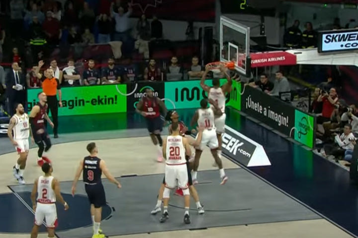 EuroLeague: Το νικητήριο κάρφωμα του Μπλόσομγκεϊμ στην κορυφή του Top-10