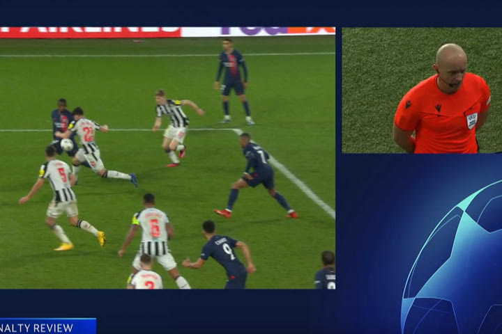 Η UEFA έβγαλε από τα ματς της Τετάρτης τον VAR που έστειλε τον Μαρτσίνιακ στο μόνιτορ για το πέναλτι της Παρί