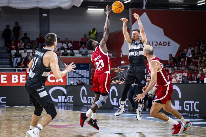 Μπενφίκα – ΠΑΟΚ 94-72: Δεν είχε αντίδοτο για τους Αλμέιδα – Κάρτερ που έβαλαν 54 πόντους και κατέρρευσε στο τέλος