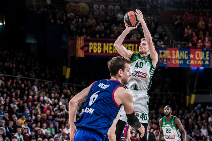 Η βαθμολογία της EuroLeague μετά την ήττα του Παναθηναϊκού από την Μπαρτσελόνα