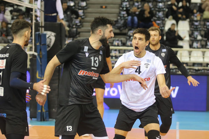 ΠΑΟΚ – Μλάντοστ 3-0: Άνετη προκριση στους 16 του CEV Cup