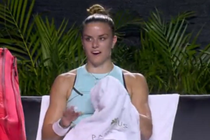 Σάκκαρη: Η απογοήτευση μετά το χαμένο σετ με 6-0 κόντρα στη Ριμπάκινα