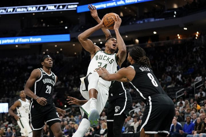 NBA, Γιάννης Αντετοκούνμπο: Τα καλύτερα από το double-double κόντρα στους Νετς