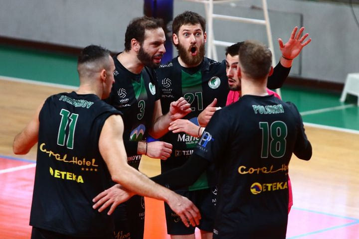 Volley League ανδρών: Ο Μίλωνας σμπαράλιασε το αήττητο του Ολυμπιακού, άνετα ο ΠΑΟΚ τον Φοίνικα