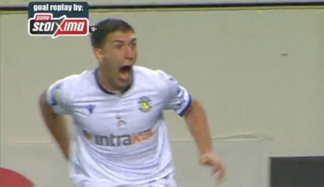 Το 1-0 του Αστέρα με τον Μιριτέλο μετά το γύρισμα του Καλτσά