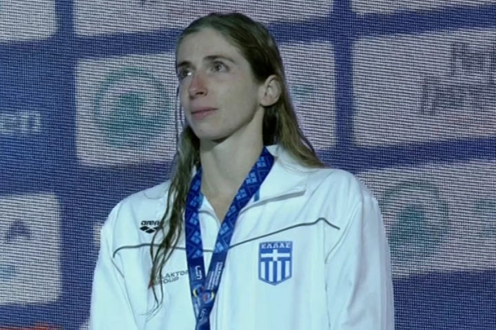 Άννα Ντουντουνάκη: Τα δάκρυα χαράς στην απονομή του χρυσού μεταλλίου