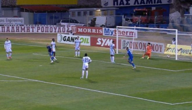 Το 4-1 της Λαμίας με την προβολή του Μάλτσι