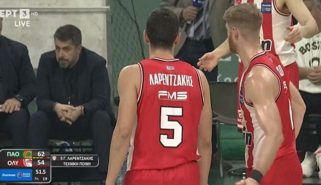 Η τεχνική ποινή που χρεώθηκε ο Λαρεντζάκης