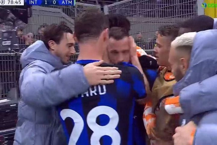 Ο Αρναούτοβιτς έγραψε το 1-0 για την Ίντερ απέναντι στην Ατλέτικο