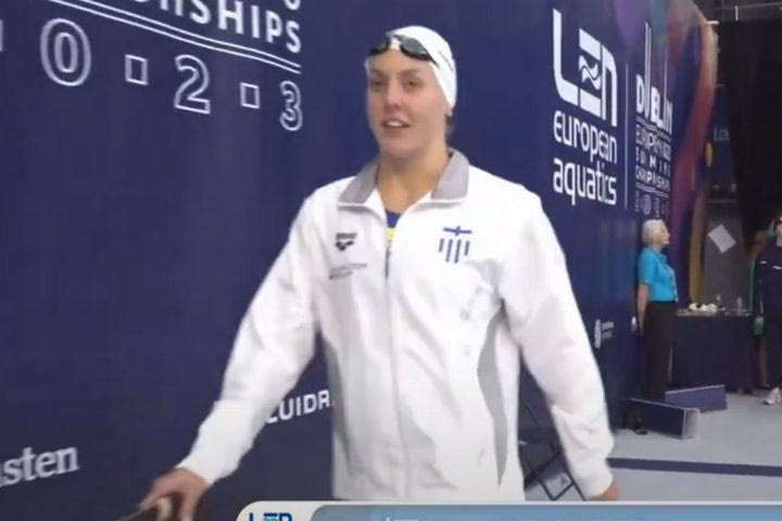 Ευρωπαϊκό Υγρού Στίβου: Η Δαμασιώτη κατέκτησε το ασημένιο μετάλλιο στα 100μ. πεταλούδα και έπιασε το όριο για το Παρίσι