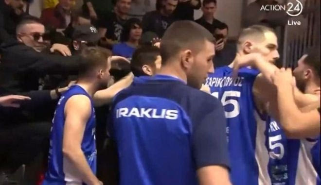 Οι οπαδοί του Ηρακλή αποθέωσαν τους παίκτες της ομάδας μετά τη νίκη επί του Πανερυθραϊκού